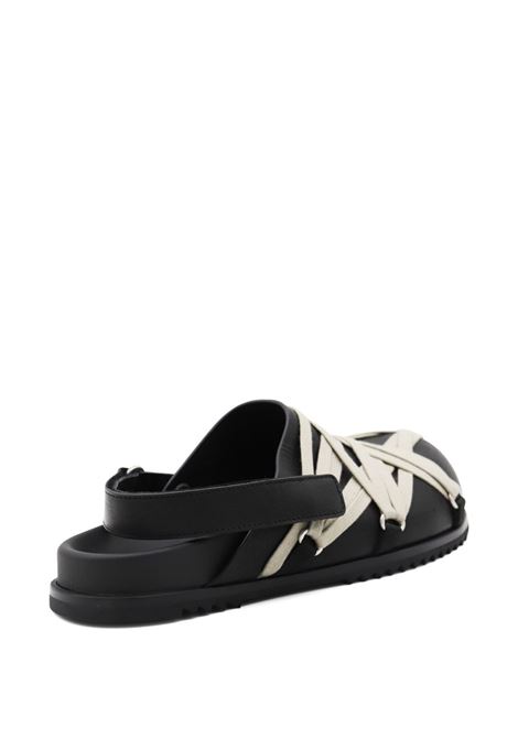 Mules megalace mule granola  in nero Rick owens - donna RICK OWENS | RU02E1813LOOW109